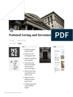 National Saving and Investment