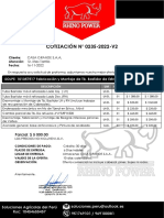 Proforma #0235-2022-Fabricación y Montaje de TB. Bastidor - CASA GRANDE - SAP - V2