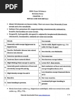 Chemistry Class 10 Meatals and Nonmetals