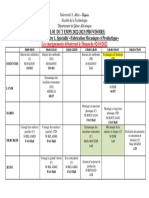 Emploi Du Temps S3-M2-FMP 2022-2023