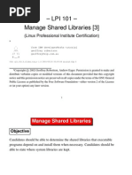 LPI 101 - Manage Shared Libraries (3) : (Linux Professional Institute Certification)