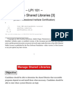 LPI 101 - Manage Shared Libraries (3) : (Linux Professional Institute Certification)