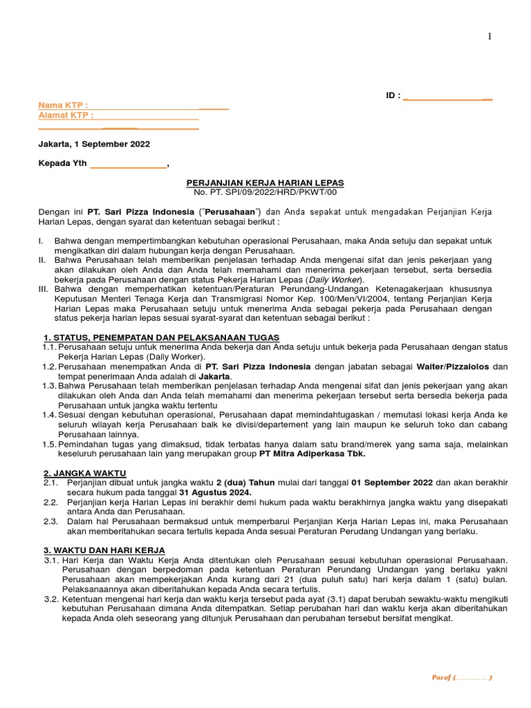 Daily Worker Jakarta