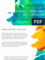 3.1 Mercado de Capitales