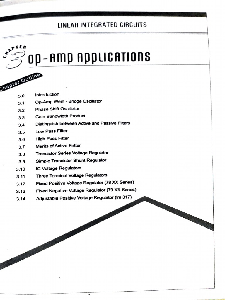 Lic Chapter 3 Pdf Operational Amplifier Amplifier