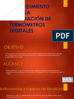 Calibracion de Termometros Digitales