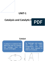Unit-1 - Catalysis and Catalytic Reactors