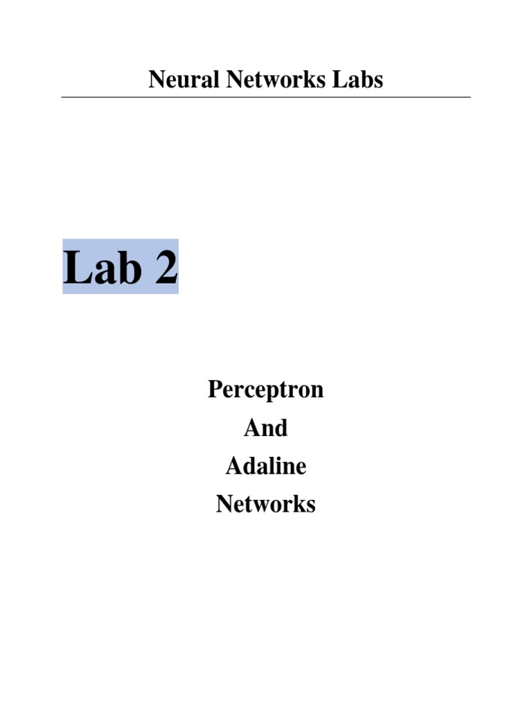 Adaline vs Perceptron Overview | PDF | Artificial Neural Network ...