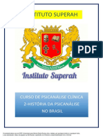 Instituto Superah: Curso de Psicanálise Clínica 2-História Da Psicanálise No Brasil