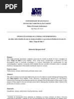 Producao Sonora no Cinema Contemporaneo