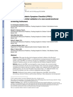 PPSC Development and Initial Validation of A New Social Emotional Screening Instrument (Sheldrick Et Al., 2012)