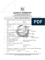 DPP - 02 Quantum Chemistry: CSIR-NET - IIT-GATE - IIT-JAM - Other Msc. Entrance