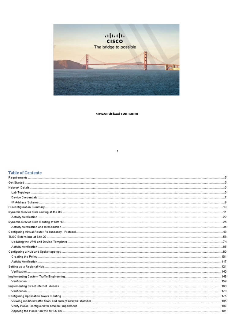 SDWAN Lab Guide: Hub-and-Spoke Setup | PDF | Virtual Private Network ...
