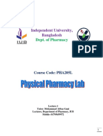 Physical Pharmacy Lab (PHA205L)