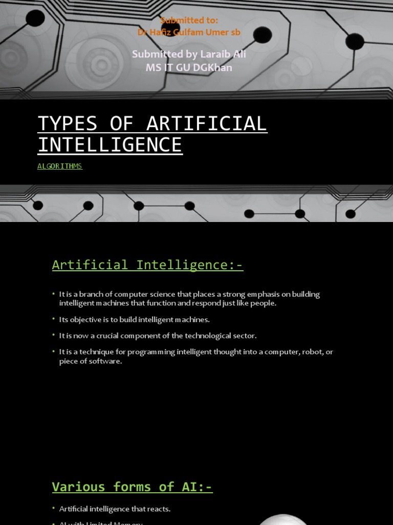 Types of Artificial Intelligence | PDF | Artificial Intelligence ...