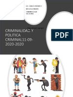 CRIMINALIDAD y POLITICA CRIMINAL 11-09-2020