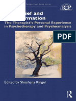 Loss, Grief and Transformation The Therapist's Personal Experience in Psychotherapy and Psychoanalysis by Shoshana Ringel (Editor)