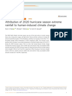 Attribution of 2020 Hurricane Season Extreme Rainfall To Human-Induced Climate Change