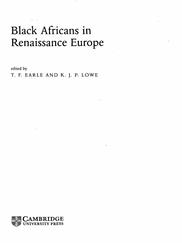 Black Africans in Renaissance Europe | PDF | Renaissance | Black People