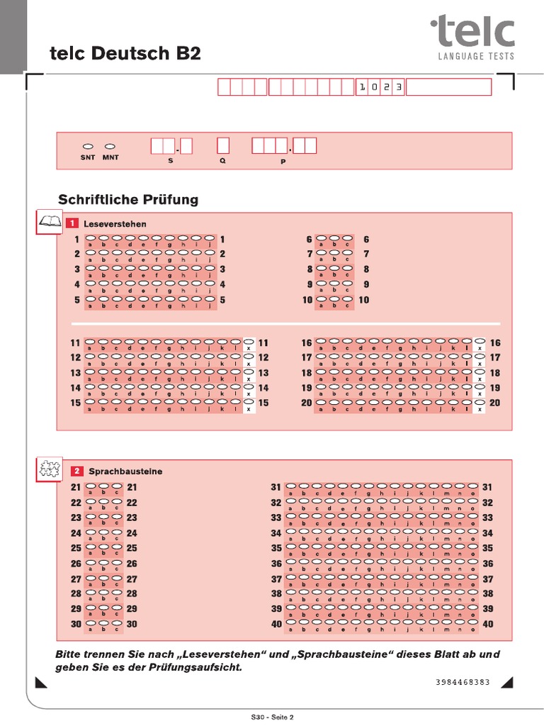 Telc Dtb B2 Pruefung Goethe