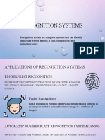 Recognition Systems and Monitoring and Tracking Systems