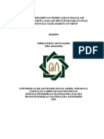 ANALISIS KEMAMPUAN PEMECAHAN MASALAH MATEMATIKA SISWA DALAM MENYELESAIKAN SOAL HOTS DITINJAU DARI HABITS OF MIND