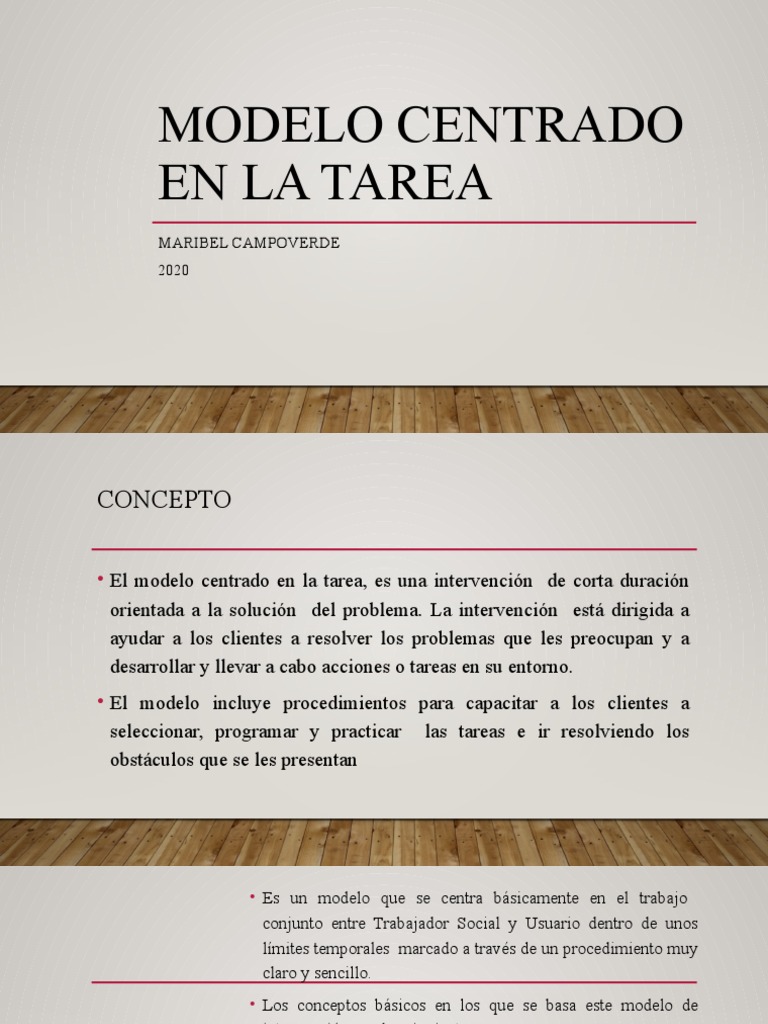 Modelo centrado en la tarea: Conceptos clave y aplicación en el trabajo ...