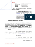 Modelo de Solicito de Copias en Control Interno de La Fiscalia - Jorge Franco Armaza Deza