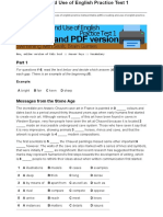 FCE Reading and Use of English Practice Test 1 Printable