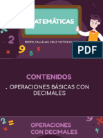 Matematicas Operaciones Básicas Con Decimales