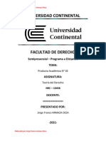 Producto Académico #02 - Universidad Continental - Jorge Franco Armaza Deza - Teoría Del Derecho