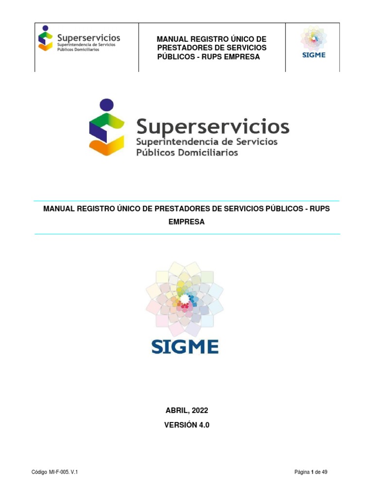 Manual RUPS para Prestadores de Servicios | PDF | Business | Software ...