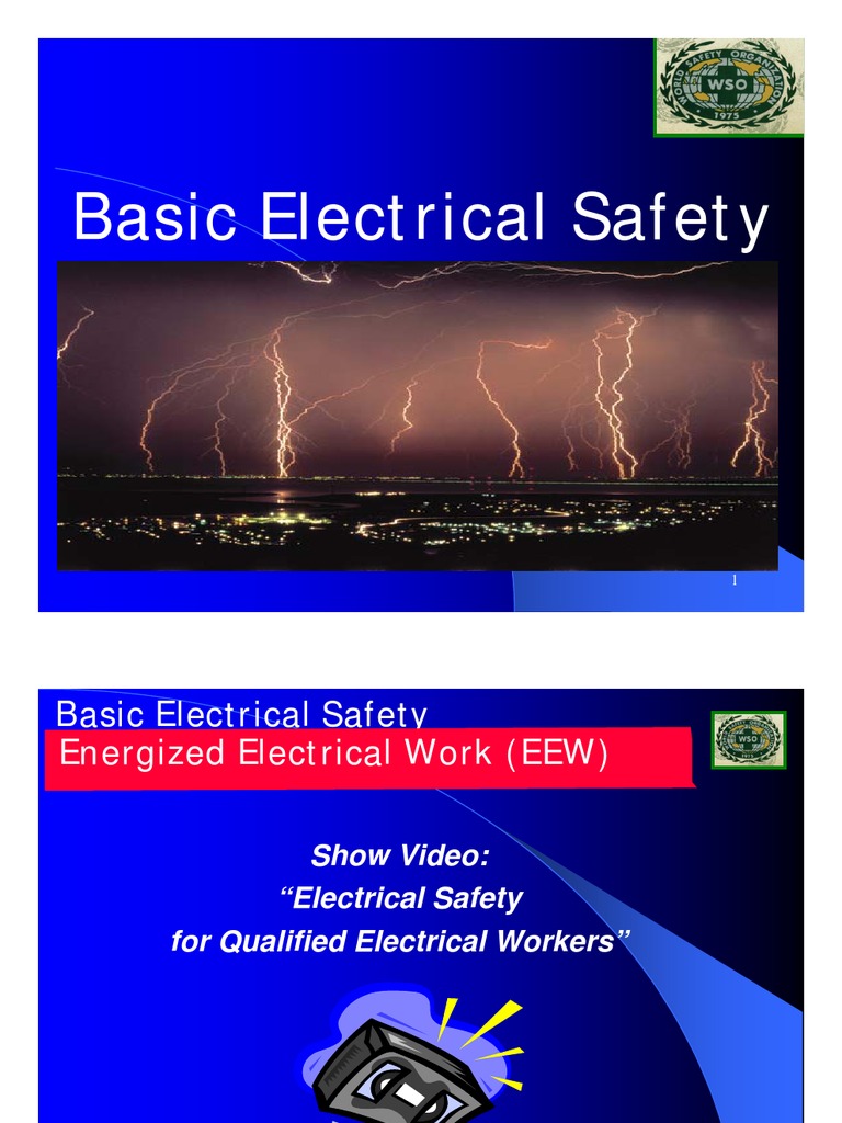 Basic Electrical SafetyLOTO PDF Electric Current Electric Shock