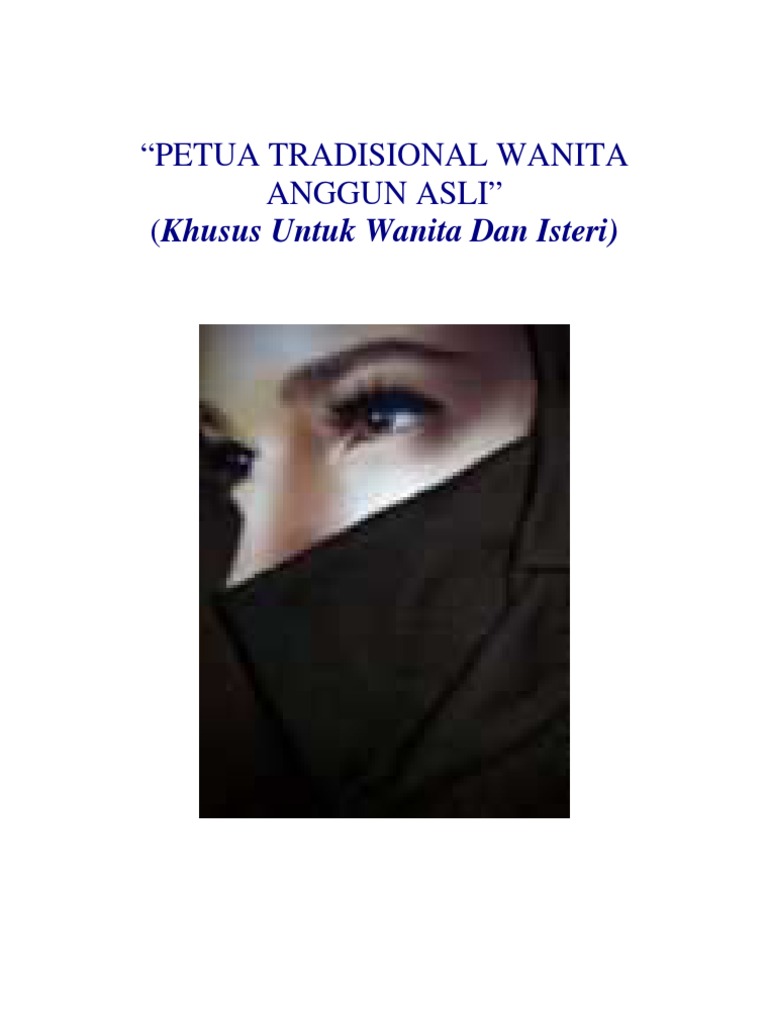 Petua Tradisional Wanita Anggun Asli Pdf