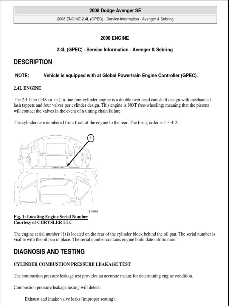 Rebuilt Honda 2.4l Engine