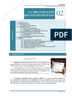 RHDER 02 La Organizacion Del Equipo Humano