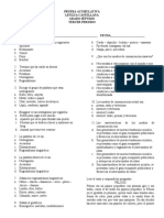 Prueba Acumulativa 7° Tercer Periodo