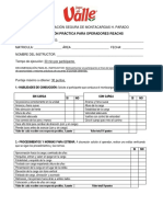 Evaluación MONTACARGAS Eléctrico