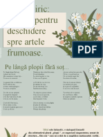 Textul Liric: Pretext Pentru Deschidere Spre Artele Frumoase.