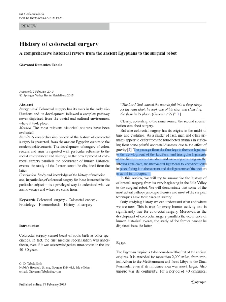 History of CRC PDF Hemorrhoid Jews