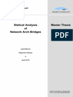 Statical Analysis of Network Arch Bridges - Niklison Thesis