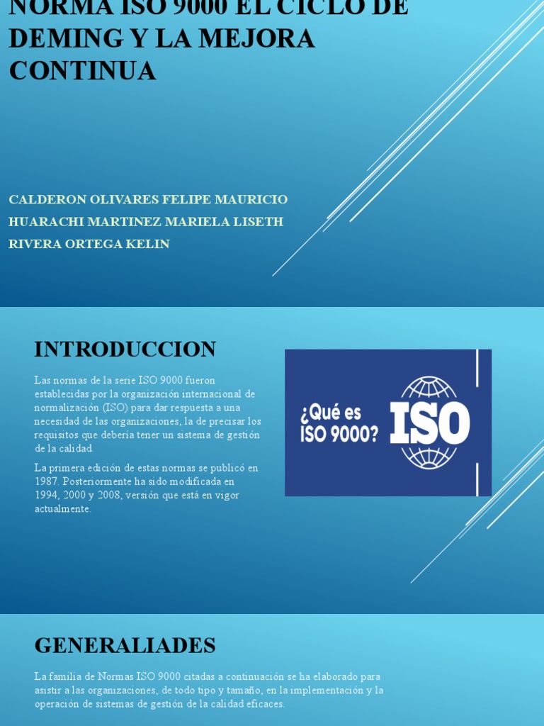 Mejora Continua en ISO 9000: Claves y Principios | PDF | Calidad ...