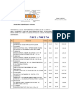 Presupuesto Electricidad Parroquial Dos