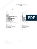 Check List Documentos Avizuet