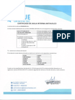 Certificado de Jaula Interna y Externa Antivuelco Vaj 901