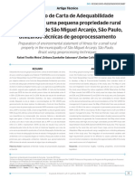 Carta de adequabilidade ambiental para propriedade rural