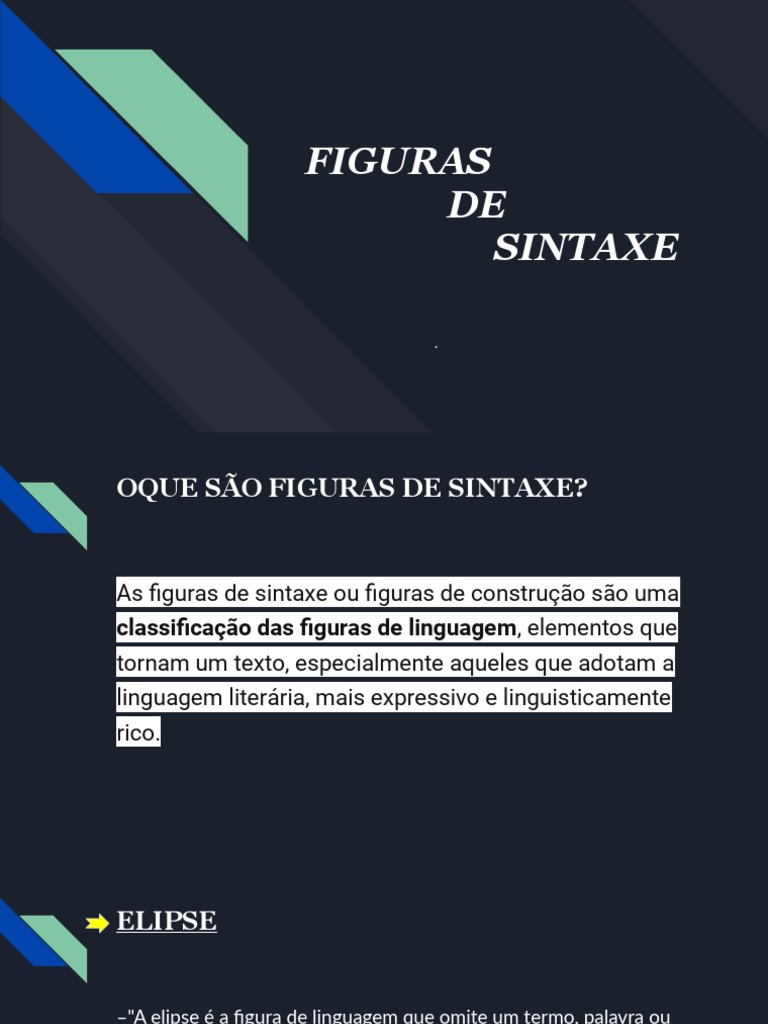 Figuras de Sintaxe: conceitos e exemplos | PDF | Linguística | Discurso