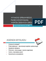 Wymogi Sprawnego Zarządzania Organizacją