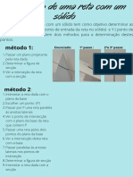 Determinação da interseção de uma reta com um sólido