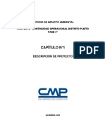 Capítulo N°1: Estudio de Impacto Ambiental Proyecto "Continuidad Operacional Distrito Pleito Fase 3"